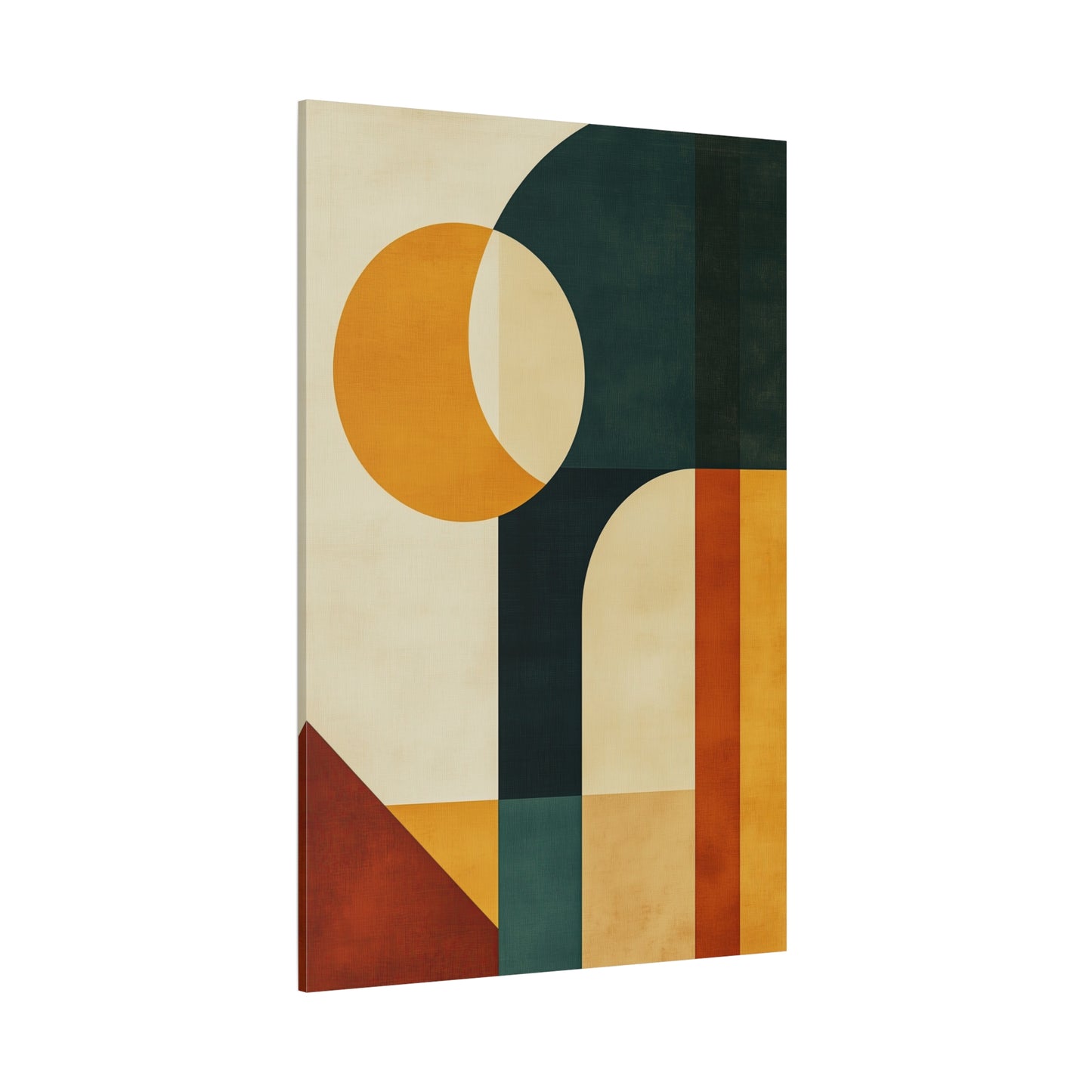 Mid-Century Modern Canvas – Bold Geometric Wall Art (20004)
