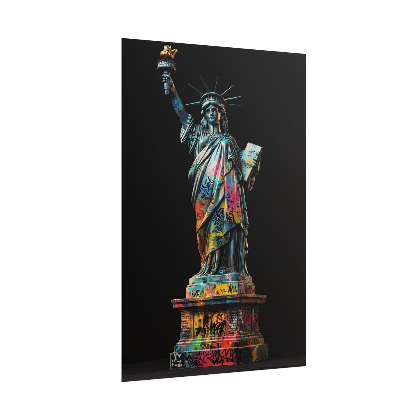 Sculpture Graffiti - Wall Art Poster – Bold Urban Abstract Design