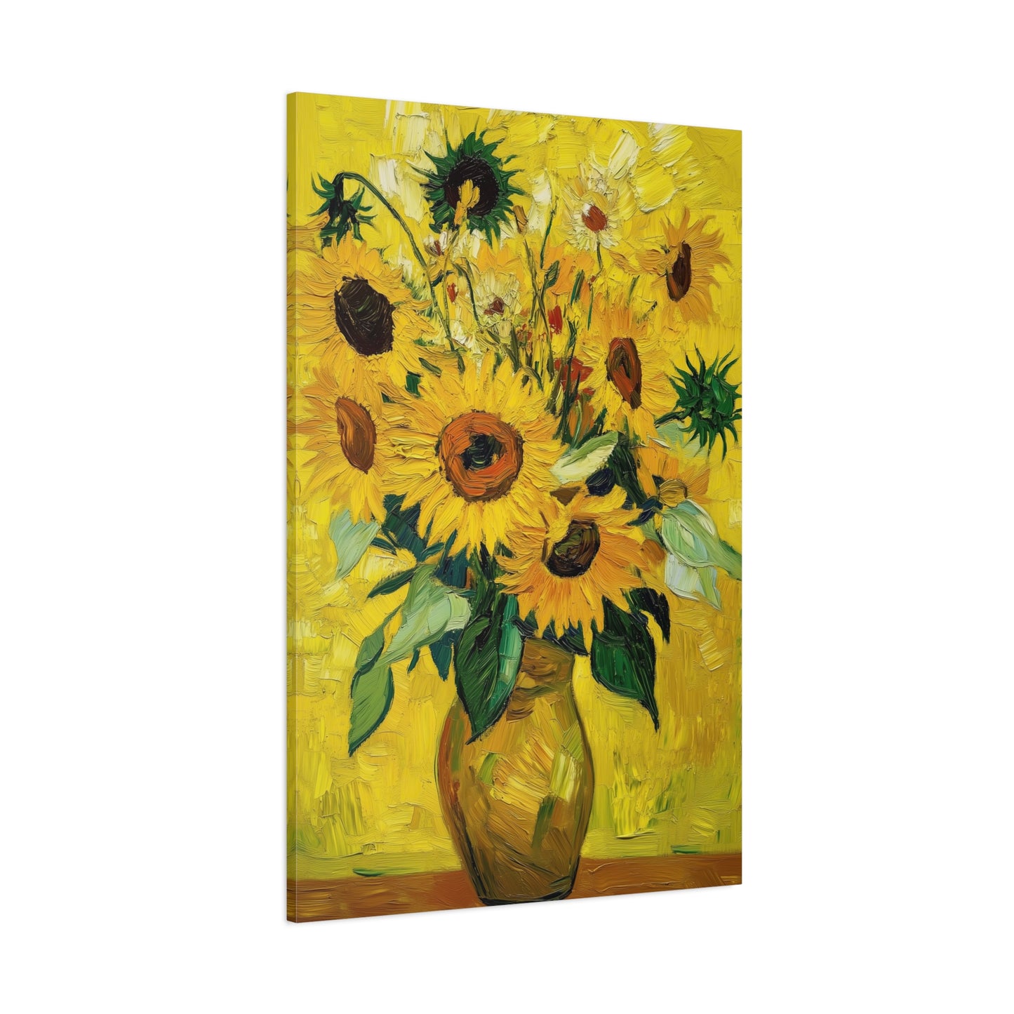 Van Gogh-Inspired Sunflowers Canvas – Vibrant Post-Impressionist Floral Print