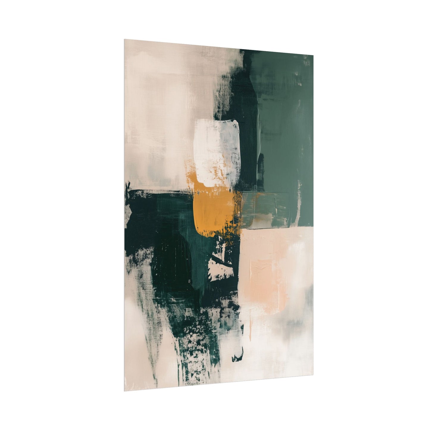Modern Abstract Wall Art Poster – Textured Brushstroke Composition (20012)