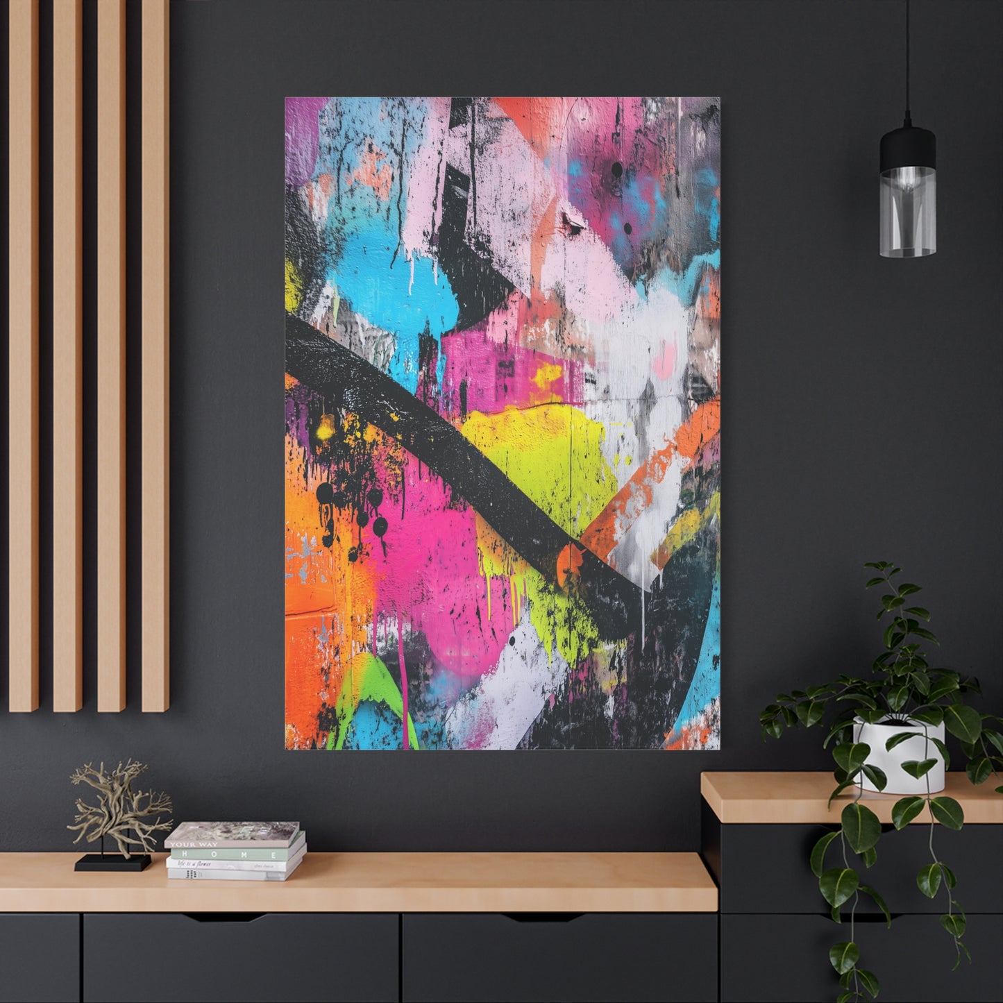 Modern Street Art Canvas – Bold Urban Wall Street Art Print