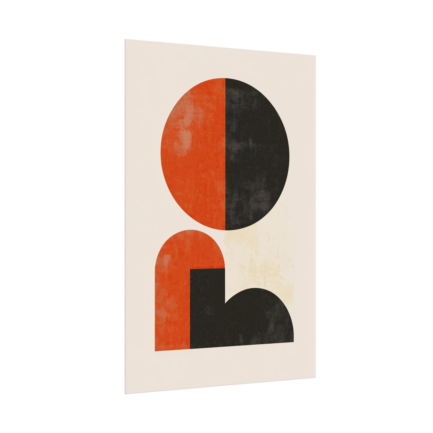 Timeless Mid-Century Modern Poster – Bold Geometric Wall Art (20002)