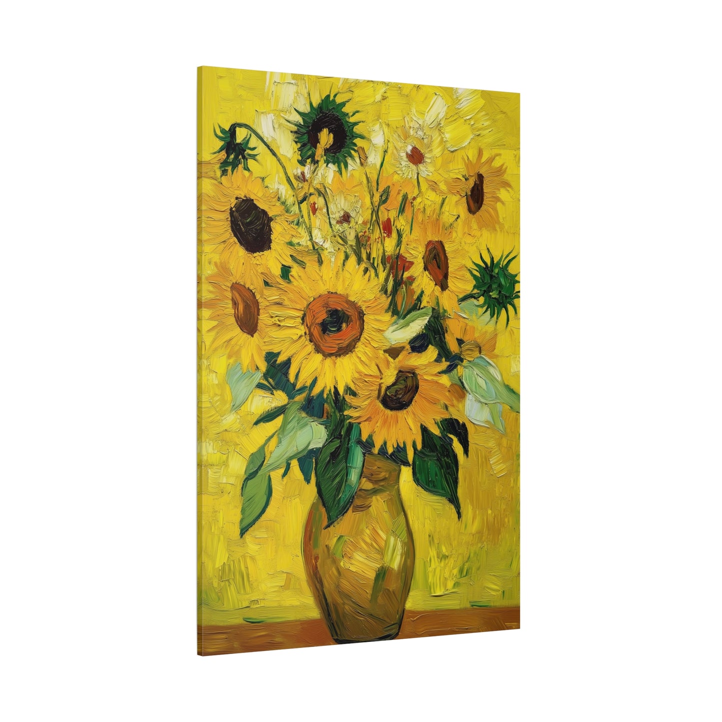 Van Gogh-Inspired Sunflowers Canvas – Vibrant Post-Impressionist Floral Print