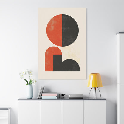 Mid-Century Modern Canvas – Geometric Retro Wall Art (20002)
