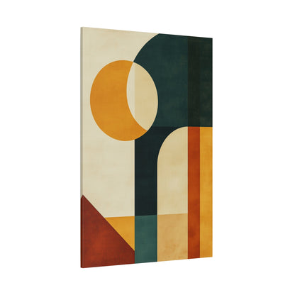 Mid-Century Modern Canvas – Bold Geometric Wall Art (20004)