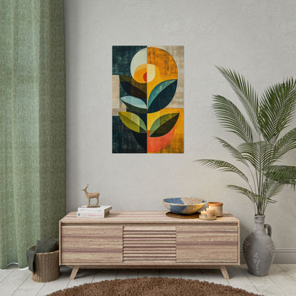 Mid Century Modern Wall Art Poster Playful Spring Dance - Four Seasons '25 (20044)