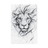 Majestic Lion Line Art Print Poster – Minimalist Black and White Wall Art (30002)
