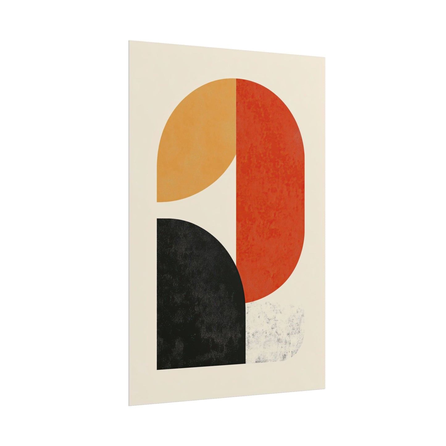 Mid-Century Modern Print – Geometric Abstract Poster (20001)