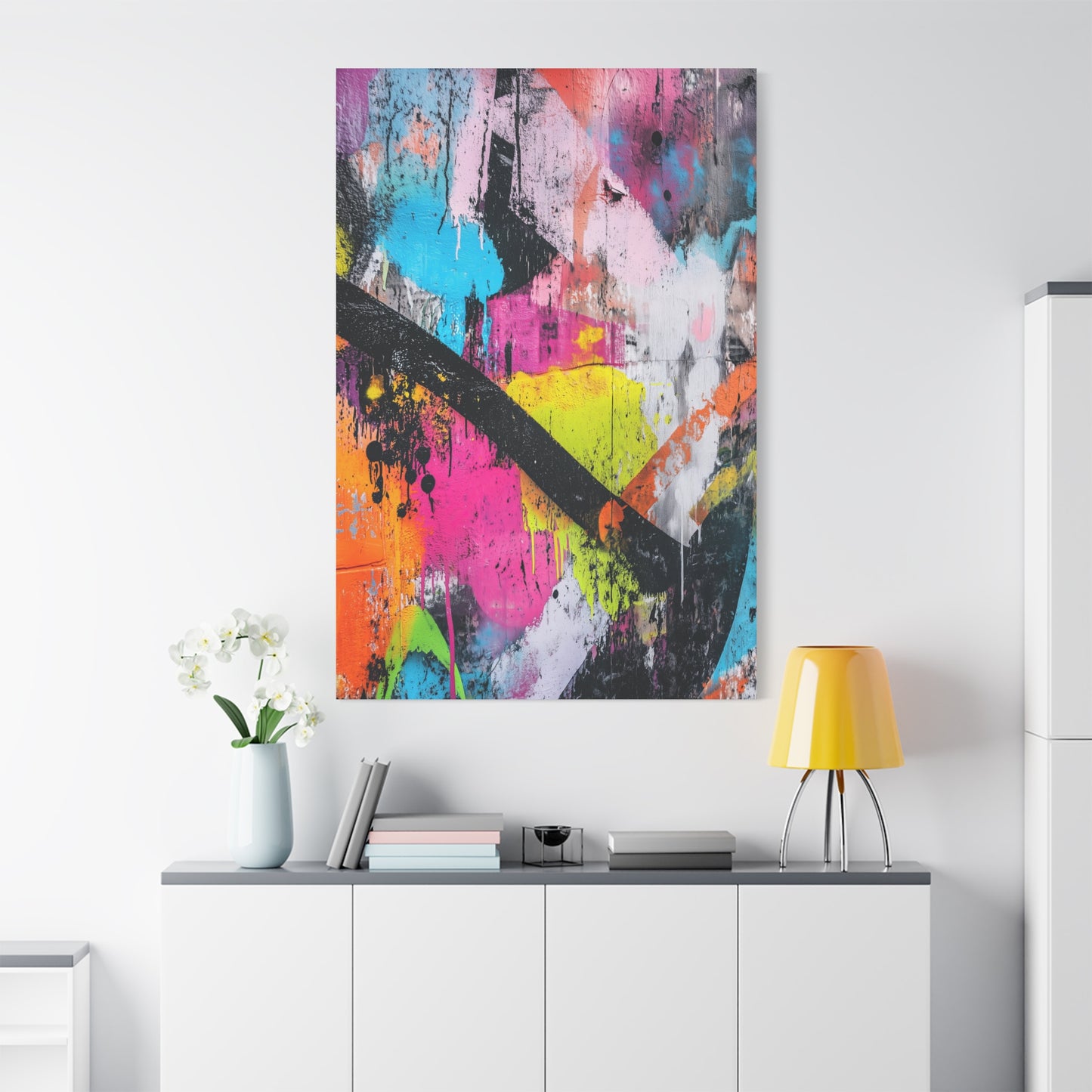 Modern Street Art Canvas – Bold Urban Wall Street Art Print