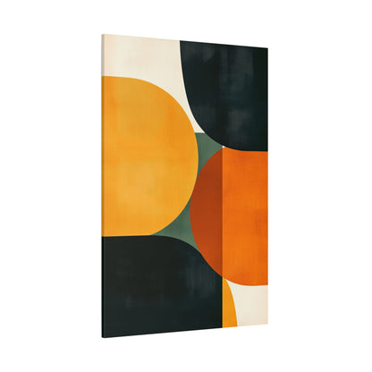 Mid-Century Modern Art Print – Geometric Retro Canvas (20005)